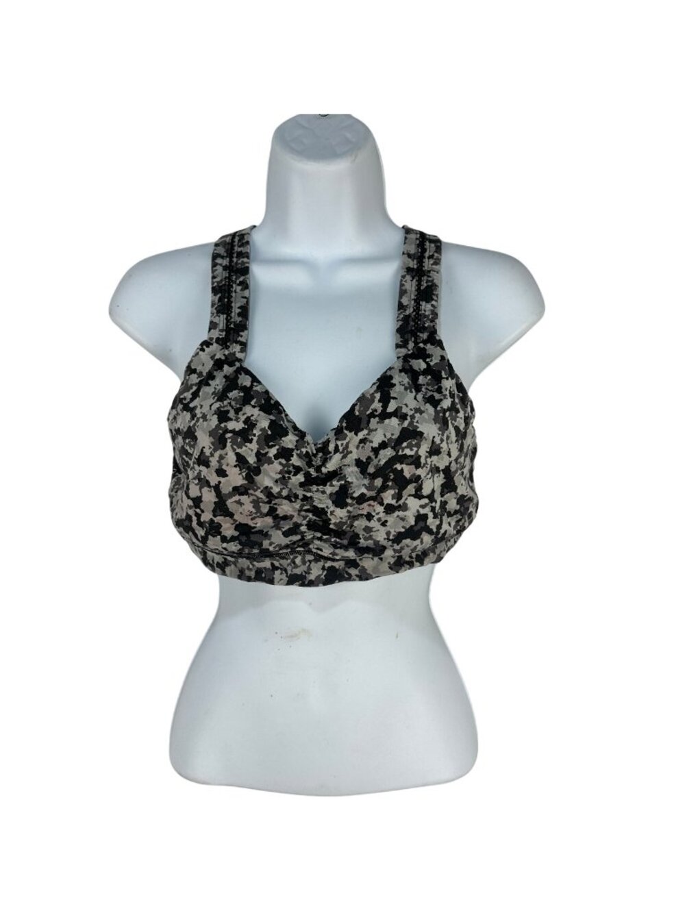 Crane Camouflage Sports Bra Medium Racerback Supportive Athletic Wear